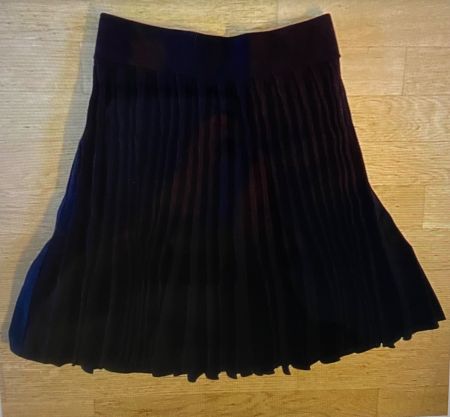 MAJE Jupe noire plissée « éventail » maille t.3 - NEUVE!